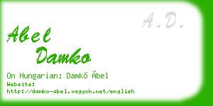 abel damko business card